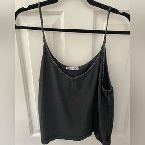 Zara charcoal grey top